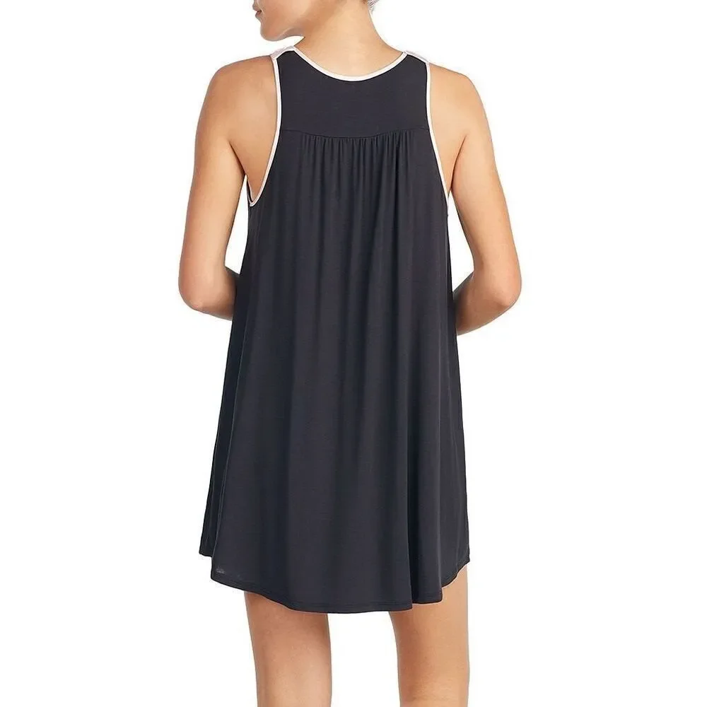 NEW Kate spade Jersey Knit Chemise Black Pink Bows size 2X‎